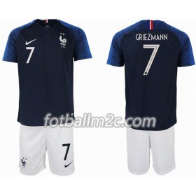 Fotball-VM 2018 Frankrike GRIEZMANN 7 2 star Barn Hjemmedrakt Kortermet
